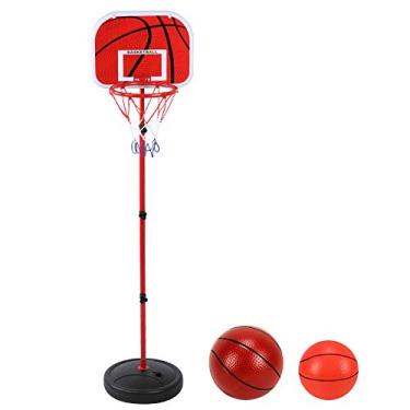 Imagem de Mini Cesta De Basquete Portátil, Suporte De Basquete Com Altura Ajustável De 150 Cm, Equipamento De Treinamento Para Jogos Infantis, Jogos De Bola Internos Para Crianças, Bebês E Meninos
