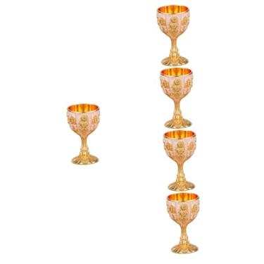 Imagem de Alipis 5 Unidades taças cálice real rei decoração de presépio decoração vintage taça de vinho multifuncional suprimentos de vinho padronizar vidro de tiro vinho pequeno copo de vinho