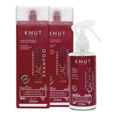 Imagem de Kit Knut Cachos: Shampoo 250ml + Condicionador 250ml + Acqua Thermal 2