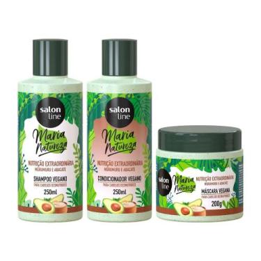 Imagem de Kit Com Shampoo + Condicionador + Máscara Nutrição Maria Natureza Extr