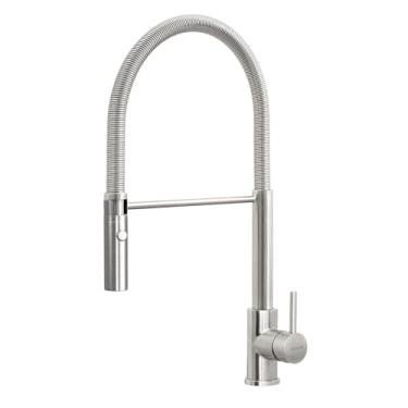 Imagem de Monocomando Tramontina Versatile em Aço Inox com Bica Móvel