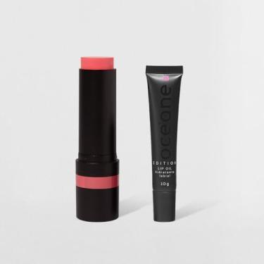 Imagem de Kit Blush em Bastão Rosa Claro + Lip Oil Rosa Océane Edition (2 Produtos)