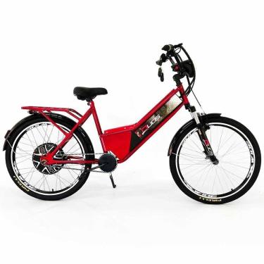 Imagem de Bicicleta Elétrica - Aro 24 - Duos Confort - 800W Lithium - Vermelha - Duos Bikes