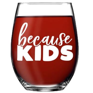Imagem de Vine Country Because Kids Funny Wine Cup Gift for Moms, Women - Capacidade de 590 ml