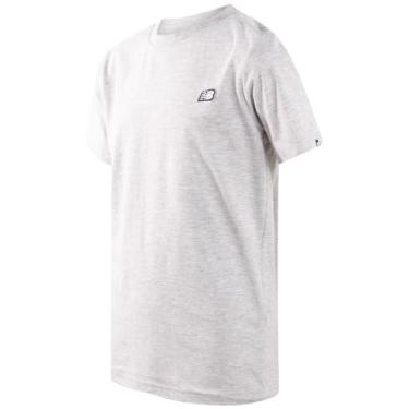 Imagem de New Balance Camiseta para meninos - Camiseta clássica de algodão para meninos - Camiseta infantil juvenil gola redonda manga curta (8-20), Cinza mesclado, 8
