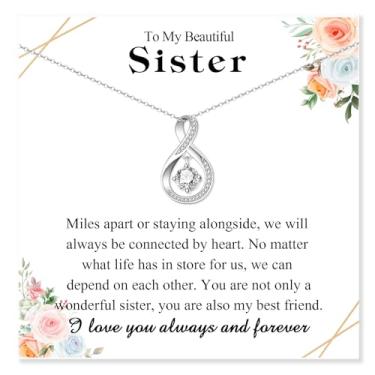 Imagem de Colar infinito para mulheres, aniversário, Natal, Dia das Mães, presente para mãe, esposa, avó, nova mãe, mãe, irmã, cachorro, tia, madrasta, sogra, cunhada, cunhada, colega de trabalho, chefe, Aço