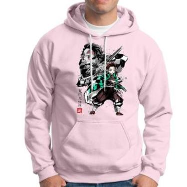 Imagem de Moletom Demon Slayer Masculino Feminino Em Algodão Com Capuz-Unissex