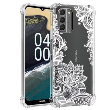 Imagem de Sidande Capa para Nokia G400, NokiaG400 5G TA-1530 Capa para meninas e mulheres, capa protetora fina de TPU flexível e floral transparente para Nokia G400 5G Mandala