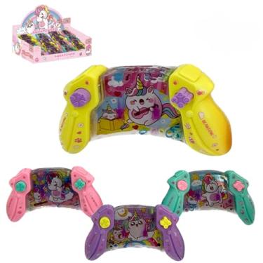 Imagem de Aquaplay Argolinhas Joguinho Portátil Unicórnio Brinquedo Para Criança (Amarelo)