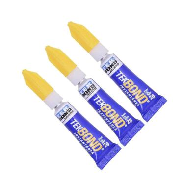 Imagem de Kit 3 Cola Adesiva Instantânea Super Bonder 2G Tekbond