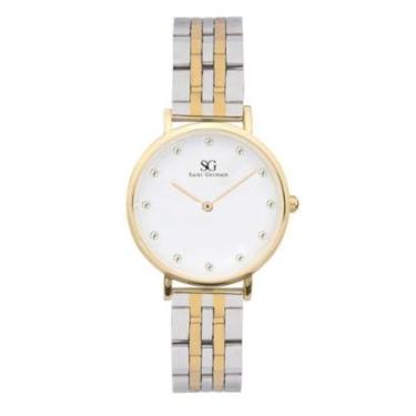 Imagem de Relógio feminino Madison Diamond Bicolor Gold 32mm-Saint Germain-Feminino