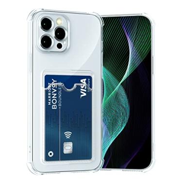 Imagem de AKABEILA Capa para Xiaomi Poco X6 Pro 5G capa de telefone transparente fofa capa carteira TPU macia capa fina à prova de choque com compartimento para cartão transparente