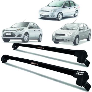 Imagem de Rack Teto Aluminio Prime Ford Fiesta Sedan 04/14 Preto PR141