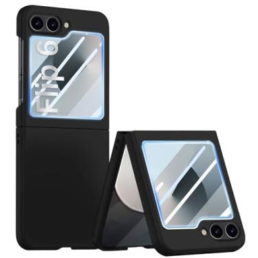 Imagem de STORMTAL Capa para Samsung Galaxy Z Flip 6 com protetor de tela integrado, ultrafina, antiarranhões, à prova de choque, carregamento sem fio, capa protetora de corpo inteiro para Galaxy Z Flip6 preta