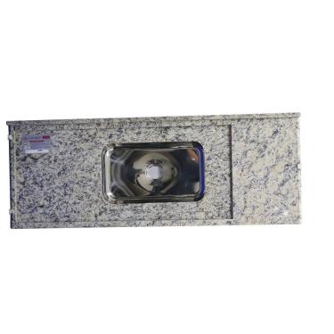 Imagem de Pia de Cozinha Granito 150 Cm Arabesco Master Cuba Simples Bege Arabesco