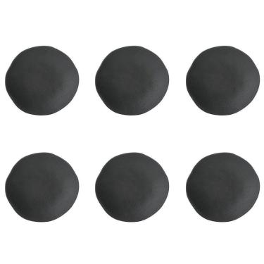 Imagem de Conjunto Pratos Fundos6Pçs Orgânico Preto Matte Porto Brasil