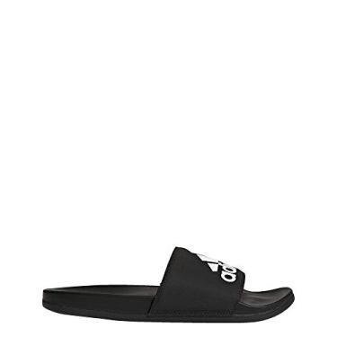 Imagem de Adidas – Chinelo masculino Adilette Comfort, Black/Black/White, 10