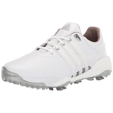 Imagem de adidas Sapatos de Golfe Tour360 22 para Homem, Calçado branco/calçado branco/prata metálico, 9.5