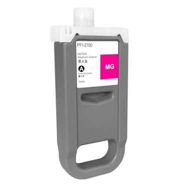 Imagem de Dikarsum Cartucho de tinta magenta de substituição PFI-2700 para tanque de tinta Canon PFI-2700 MG compatível com impressora imagePROGRAF GP-2000 GP-4000 GP-4600S GP-6600S