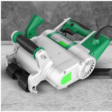 Imagem de Máquina elétrica de corte e ranhuramento de parede Chaser 1100W para entalhe em tijolo, granito, mármore, sulcos de concreto, velocidade 1600 r/min, profundidade de entalhe 30 mm (ajustável)