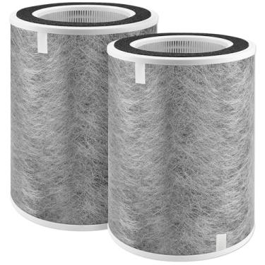Imagem de Senowi 2 peças de filtro de substituição HEPA HP201 HP202 compatível com purificador de ar Shark HP200 HP300 Series HP201 HP202 HP301 HP302 UA205 HC501 HC502 Max, compare com a peça # HE2FKBAS,