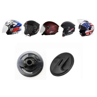 Imagem de Botão Lateral Capacete Pro Tork New Atomic Polivisor Par