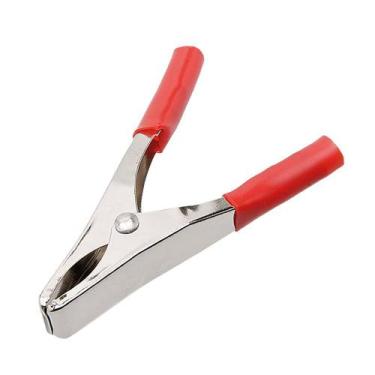 Imagem de Garra Jacaré Bateria Grande 50A - 10 CM - Vermelha - Nwt