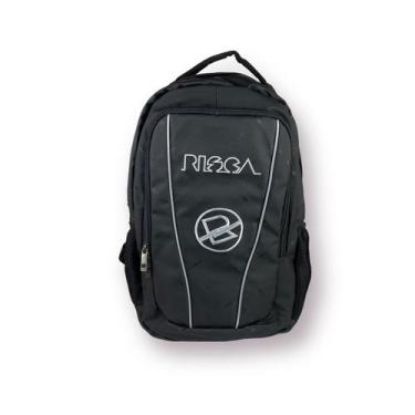 Imagem de Mochila Risca Escolar Emborrachada Reforçada 9081, PRETO