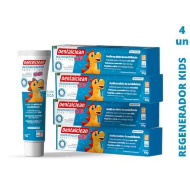 Imagem de Gel Dental Infantil Regenerador Sensitive Kids  50g  DentalClean  4 un