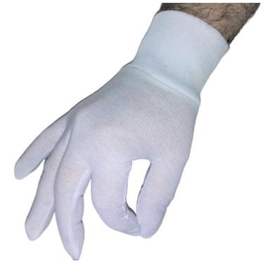 Imagem de Luva de Algodão Kit 6 Pares G Branca para Alérgicos Fantasia Alergia B