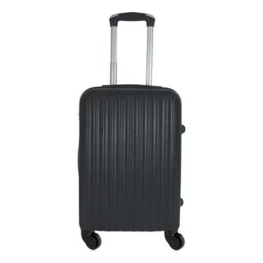 Imagem de Mala Viagem Premium 10kg Leve ABS Rodas 360 ANAC D05 Preta - LOBETRIZ