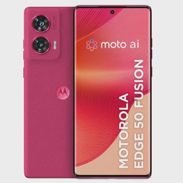 Imagem de Smartphone Motorola Edge 50 Fusion Pink - Vegan Suede, 256GB, Tela 6.7'', Câmera Traseira 12 mp ois + 13 mp e 16GB