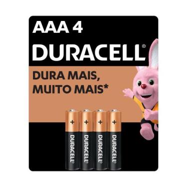 Imagem de Pilha Duracell AAA Alcalina 4 Unidades