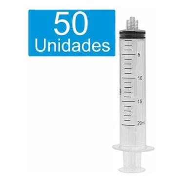 Imagem de Seringa Descartável 20ml Sem Agulha LL 50 Unidades SR