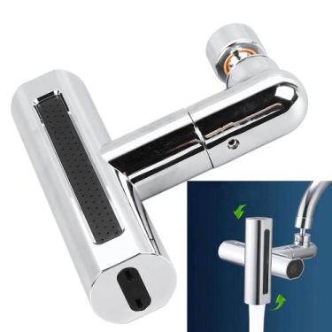 Imagem de Extensor Torneira Cozinha 4 Modos Cascata Giratorio 360º Agua Alta Pre
