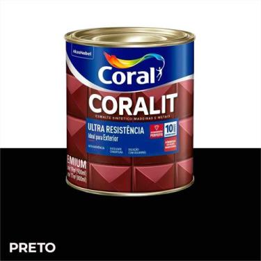 Imagem de Tinta Esmalte Brilho Intenso Coralar 3,6 Litros Coral - Preto