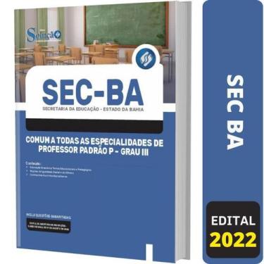 Imagem de Apostila Concurso Sec Ba - Comum Professor Padrão P - Grau 3 - Editora