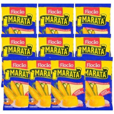 Imagem de Kit C/ 10 Un. Farinha De Milho Flocão Maratá 500g