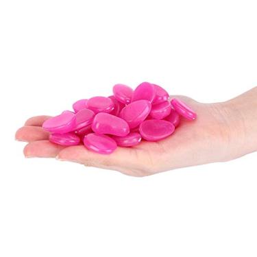 Imagem de Glow In The Dark Rocks, Aquarium Rocks Garden Pebbles 100Pcs Seixos Brilhantes Pedras Luminosas Pedras Brilhantes para Passarelas, Jardins, Plantas de Casa Alimentadas por Luz e