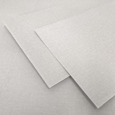 Imagem de Kit 10 Unidades Placa Adesiva Flexível para Parede Linho Gelo Off Whit