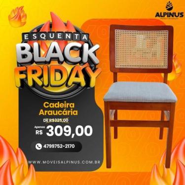 Imagem de Cadeira de Madeira com Telinha Araucária - ALPINUS MÓVEIS E DECORAÇÕES