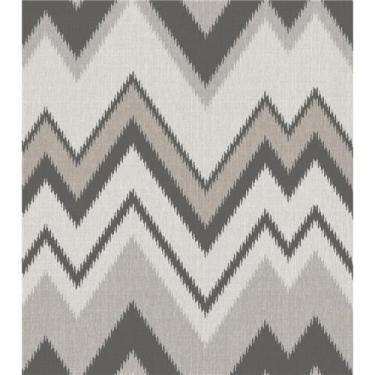 Imagem de Papel de Parede Vinílico Contemporâneo Boho Chevron Cinza 4133 - Bobin
