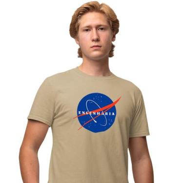 Imagem de Camisa Camiseta Masculina Estampada Nasa Engenharia 100% Algodão Fio 3