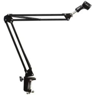 Imagem de Pedestal Suporte Mesa Articulado Para Microfone Studio Rádio Sem Pop F