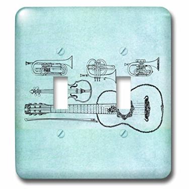 Imagem de 3dRose LLC lsp_130613_2 Instrumentos Musicais Cordas e Trompas Interruptor Duplo