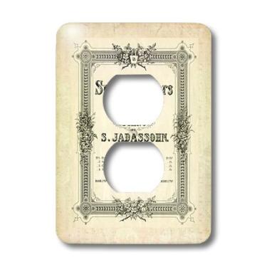 Imagem de 3dRose lsp_180657_6 Imagem de folha de música vintage para uma capa de interruptor de luz de piano