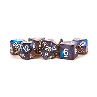 Imagem de FanRoll by Metallic Dice Games 16mm Acrylic Polyhedral Dice Set: Stardust Galaxy