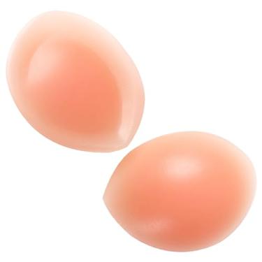 Imagem de SEEKUP Almofadas femininas de silicone para sutiã com enchimento para realçar os seios para o busto com reforço de roupa de banho M, G, GG, Pele, XG