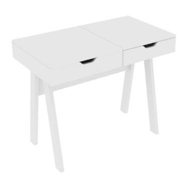 Imagem de Penteadeira/escrivaninha 90,5cm Com Espelho E 1 Gaveta Multimóveis Cr25278 Branco