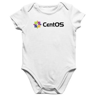 Imagem de Body Bebê Algodão CentOS Linux Logo - Foca na Moda, Branco, G
